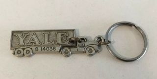 Vintage Advertising Memorabilia Yale Trucking Co.  Metal Key Fob,  1950,  Unique