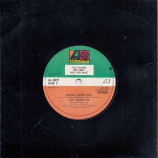 Led Zeppelin - - Whole Lotta Love - - Rare Uk Promo 7 "