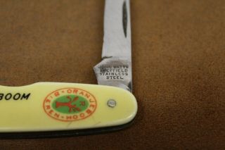 ORANJEBOOM BEER Vintage Pocket Knife Advertising Brewery Netherlands Holland 4