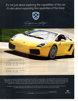 2003 Lamborghini Gallardo Great Supercar Life Ad