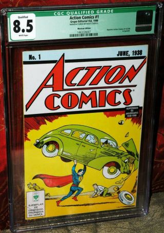 Rare 1998 Action Comics 1 Reprint Mexican Edition Rare Cgc Grupo Editorial Vid,