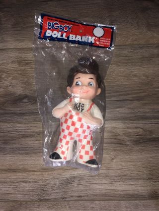Bobs Big Boy Vintage Rubber Doll In Package From 1973