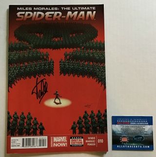 Miles Morales The Ultimate Spider - Man 10 Stan Lee Auto All Star Grading 11219
