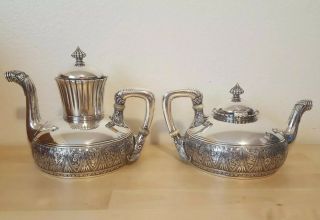 Gorham Sterling Silver Tea Set Victorian Aesthetic 1880s 6