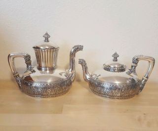 Gorham Sterling Silver Tea Set Victorian Aesthetic 1880s 7