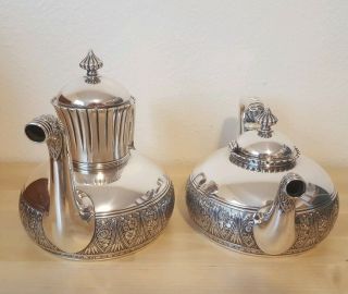 Gorham Sterling Silver Tea Set Victorian Aesthetic 1880s 8