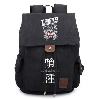 Men Women Anime Tokyo Ghoul Canvas Laptop Backpack School Bag Rucksack Travel