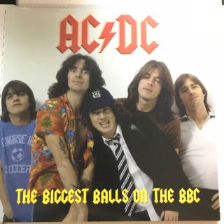 AC/DC,  BIGGEST BALLS ON THE BBC,  RED/WHITE VINYL,  LIMITED EDITION 2 LP,  W/POSTER 2
