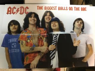 AC/DC,  BIGGEST BALLS ON THE BBC,  RED/WHITE VINYL,  LIMITED EDITION 2 LP,  W/POSTER 4