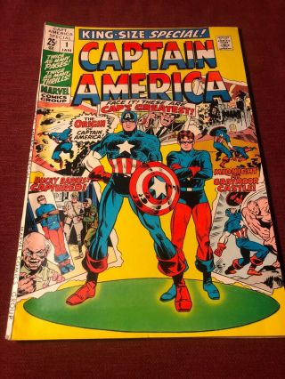 Captain America KING - SIZE SPECIAL 1 (Marvel Comics 1970) The Origin of Cap 2