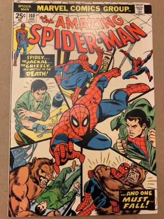 Marvel Comics The Spider - Man,  No.  140,  Jan 1975 Comic Book (vf)