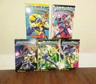 Mega Man Nt Warrior Volume 1 - 5 Manga Book Set