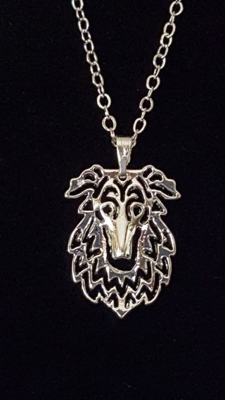 Borzoi Russian Wolfhound Cute Necklace 18 "