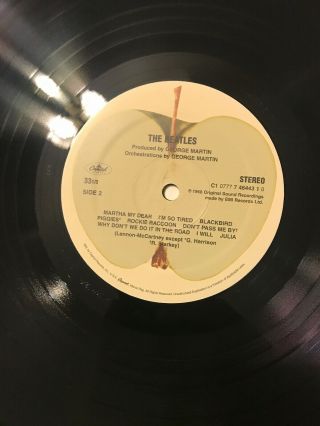 The Beatles [White Album] LIMITED EDITION Vinyl,  1995 C1 - 46443.  Shrink COND 7