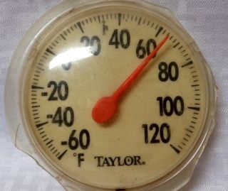 VINTAGE TAYLOR BRAND THERMOMETER BROKEN AROUND THE EDGES BUT IT STILL 2