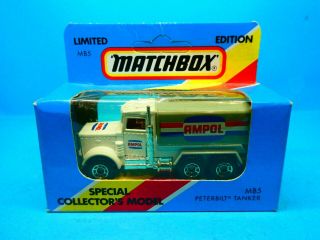 1981 Matchbox Limited Edition Ampol Peter Built Tankwagen Diecast Toy Model Mib