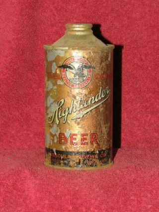 Highlander Beer Cone Top Can Missoula Brewing Co Missoula Montana