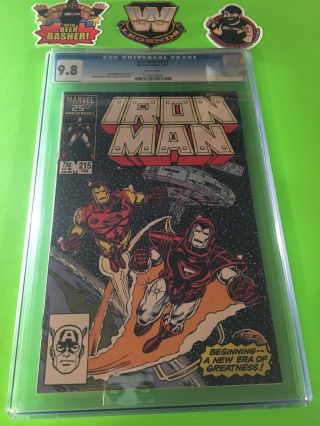 Marvel Iron Man 215 Cgc Graded 9.  8 Comic Book Avengers Rare
