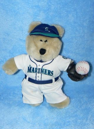 Starbucks 2003 1st Edition Seattle Mariners Mlb Plush Baseball Bear No Tag