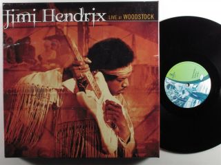Jimi Hendrix Live At Woodstock Classic 3xlp Nm/,  Boxset Booklet 7 " Pick Ticket