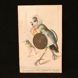 Willimantic Victorian Trade Card - Mother Bird