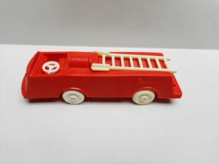 Vintage - Semi Hard Plastic Fire Truck By Wannatoys - Made In Usa