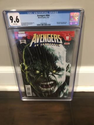Avengers 684 Cgc 9.  6 Nm,  First Appearance Of The Immortal Hulk Hot Series
