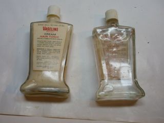 Vintage Vaseline Hair Tonic & Cream Hair Tonic 5 1/2 Fl.  Oz Bottles 4