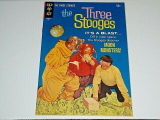 Three Stooges 29 Comic (vf, ) 1966 Gold Key,  Moon Monsters