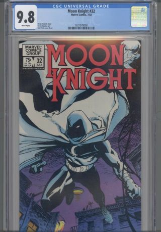 Moon Knight 32 Cgc 9.  8 1981 Marvel Comic Frame