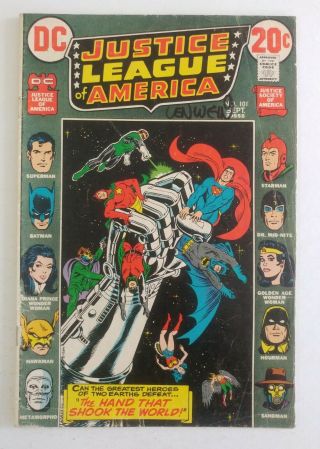 Justice League Of America 101 Signed By Len Wein Superman Batman Dc Comics Book
