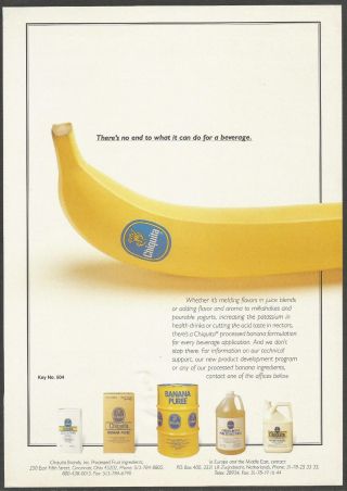 Chiquita Bananas And Byproducts - 1993 Print Ad