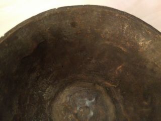CHINESE MING BRONZE BOWL WITH RELIEF MYSTICAL DRAGONS 4