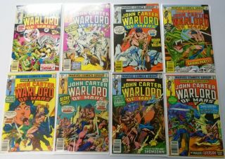 John Carter Warlord Of Mars 25 Different,  Set: 1 - 25,  Annual 1 - 3,  6.  0/fn (1977 - 79)