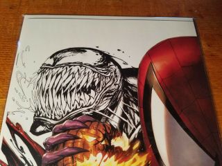 Spider - Man 801 & 1 Marvel Comic Kirkham Black Cat Venom Connecting cover 4