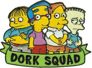 The Simpsons Tv Series Dork Squad Group Embroidered Patch,