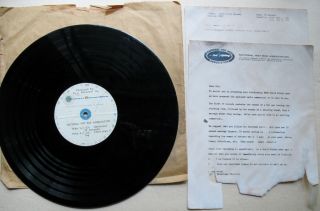 Rare 1964 Nhra Hot Rod Drag Racing Radio Commercial Lp Western Recorders Studio