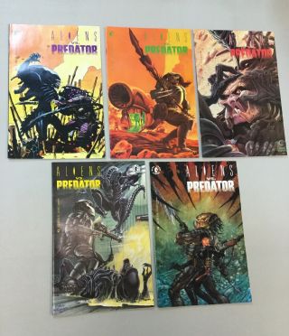 Aliens Vs.  Versus Predator 0 1 - 4 Dark Horse 0 1 2 3 4 Comics 1990 (ap05)