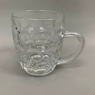 Ravenhead Glass Clear Cup Beer Mug Thumbprint Dimple Made In England