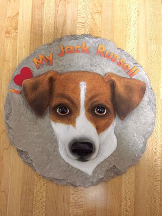 Spoontiques Jack Russell Stepping Stone/plaque