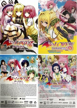 Anime Dvd Uncut To Love Ru Season 1 2 3 4 Animation Uncut 2 Box Set L6