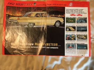 Vintage 1962 Mercury Meteor 2 Page Advertisement/promotion (a - 201)
