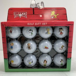 Peanuts Gang Golf Ball Set Snoopy 