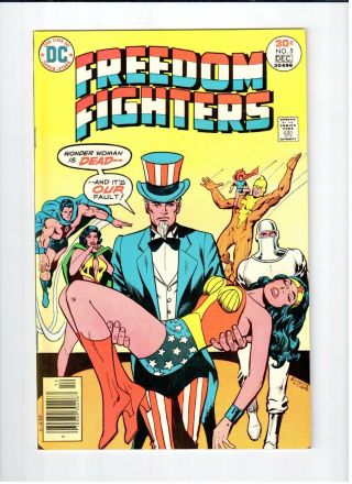 Dc Freedom Fighters 5 1976 Nm Vintage Comic