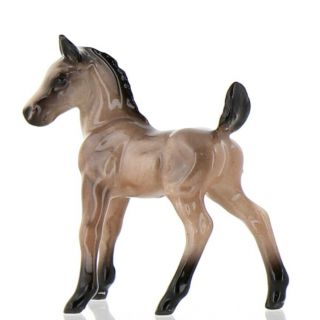 Light Bay Mustang Colt Miniature Figurine Horse Model Usa Made By Hagen - Renaker