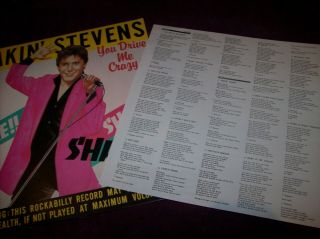 shakin ' stevens - you drive me crazy.  shake,  shakin ',  shaky.  1981 cbs l.  p 5