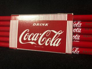 Vintage Coca Cola Dozen Pencils Advertising Pencil 2