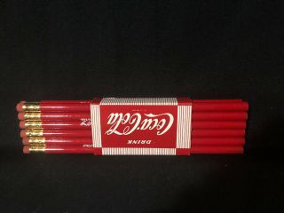 Vintage Coca Cola Dozen Pencils Advertising Pencil 3