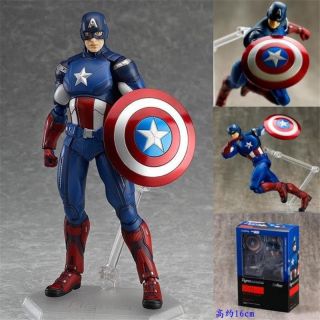 Figma Marvel The Avengers Captain America Action Figure Movable Toy