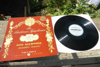 Beethoven Symphony No.  6 Klemperer Columbia B/s Stereo Sax 2260 Uk Ed1 Rare Lp